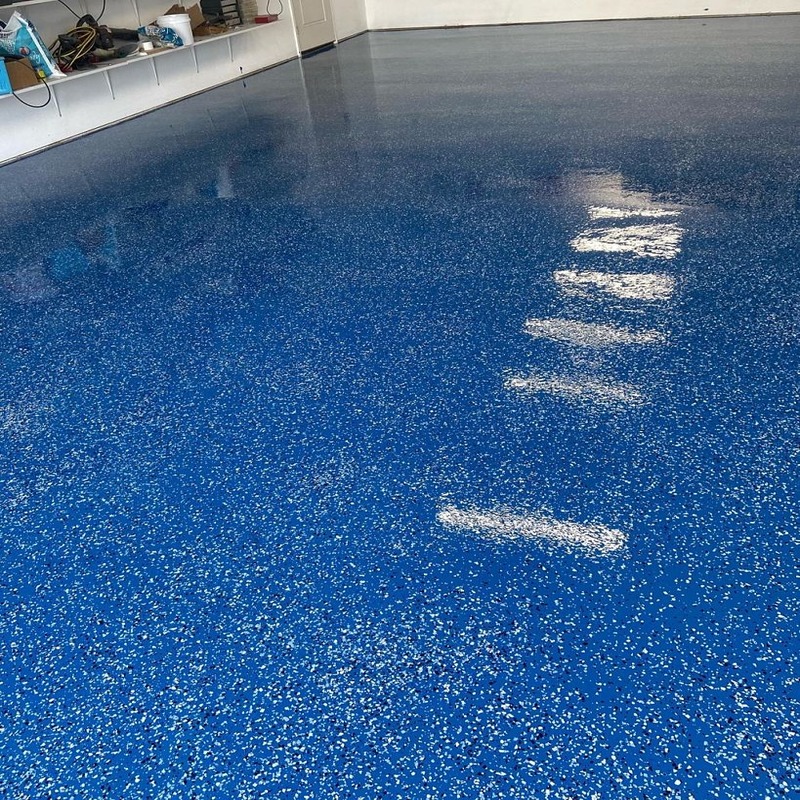 Anti-slip epoxy coating on a walkway in Ventura